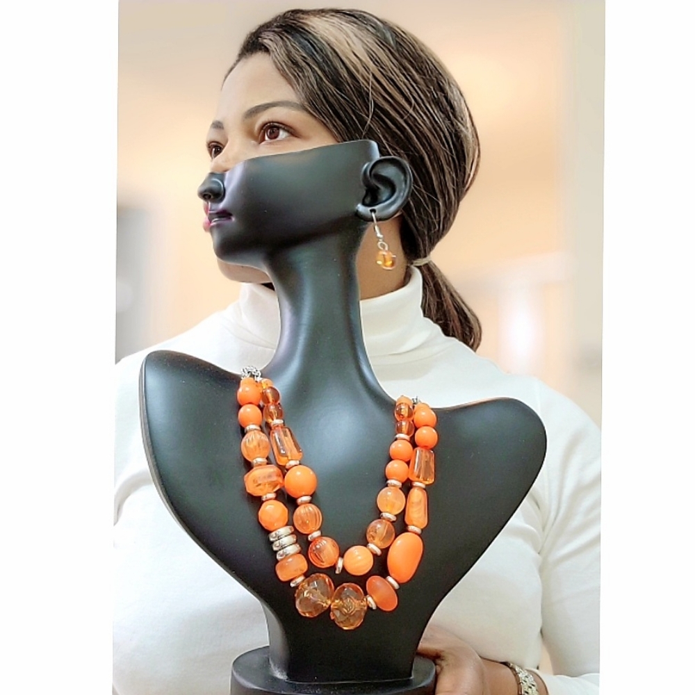 Paparazzi Colored Necklace with Earrings